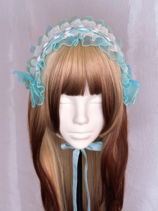 Iridescent Blue Headdress