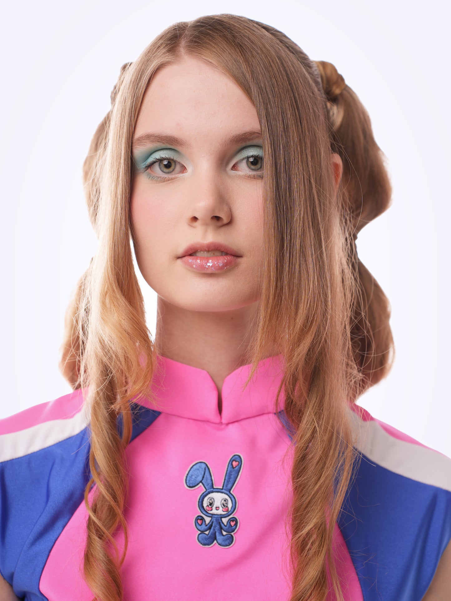 Pyon-chan Embroidered Crop Top